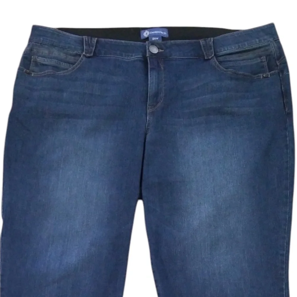 Democracy Women’s Ab Solution Stretch Tapered Leg Jeans‎ Size 24W